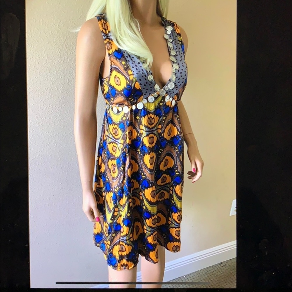 Plenty Tracy Reese Ikat Silk Coin Dress